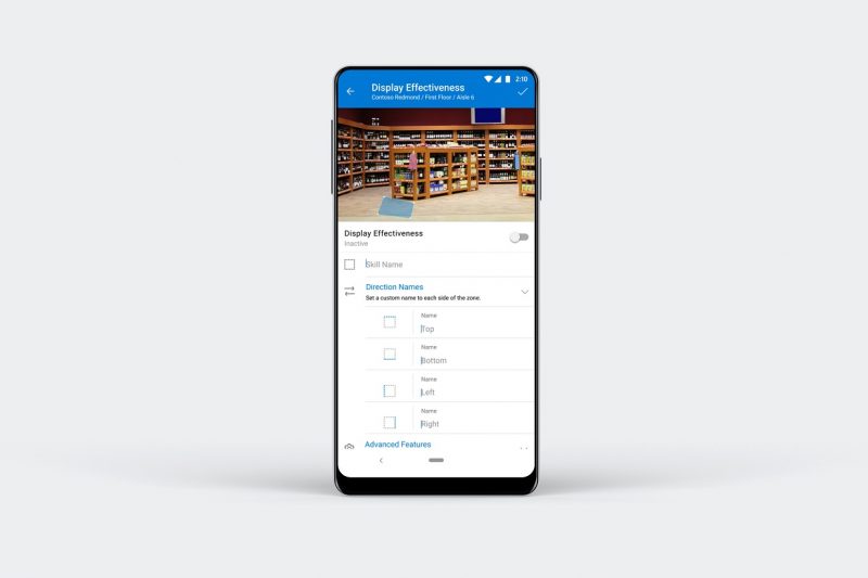 Retail smartphone app screen