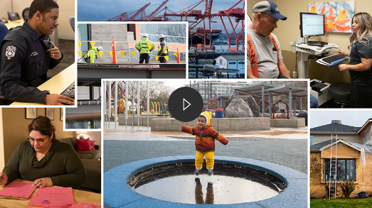 montagem com várias fotos de crianças e adultos