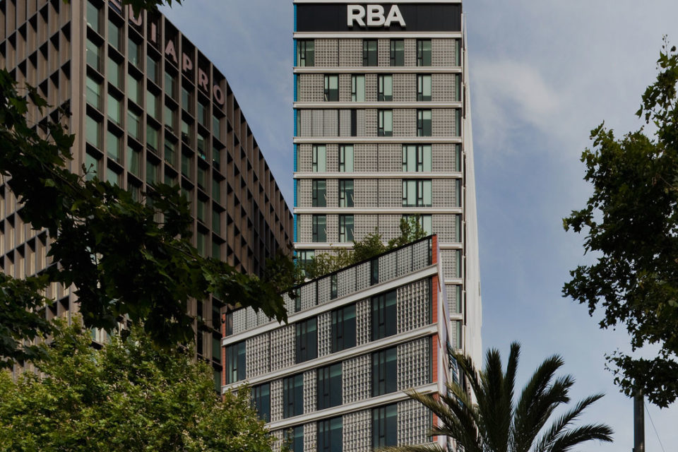 Vista exterior del edificio de RBA en Barcelona