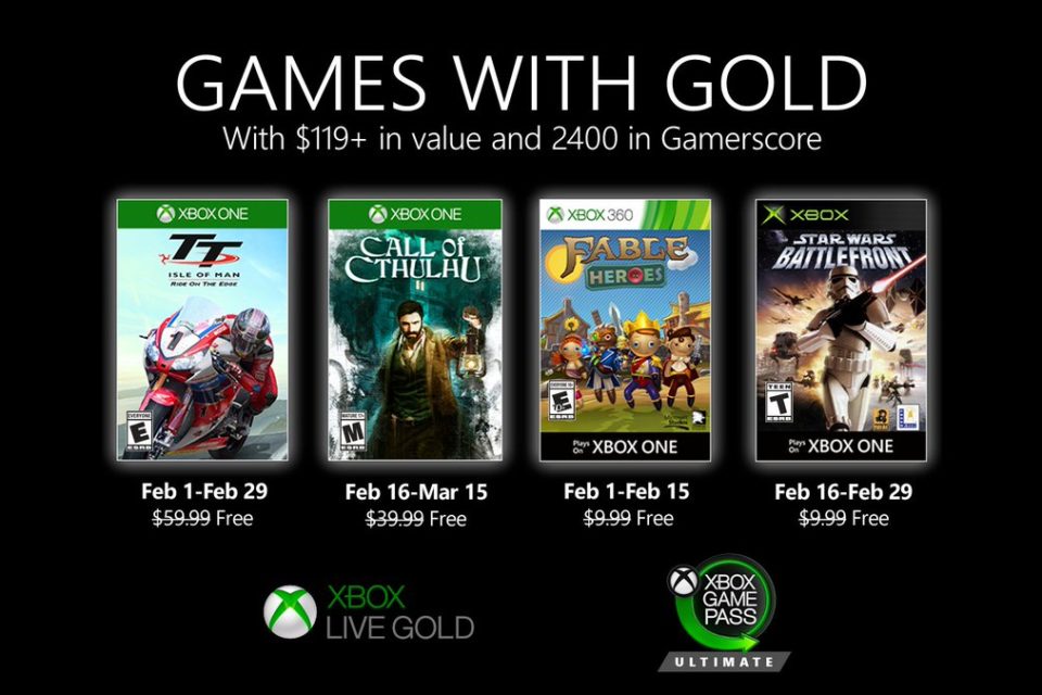 Games With Gold Febrero