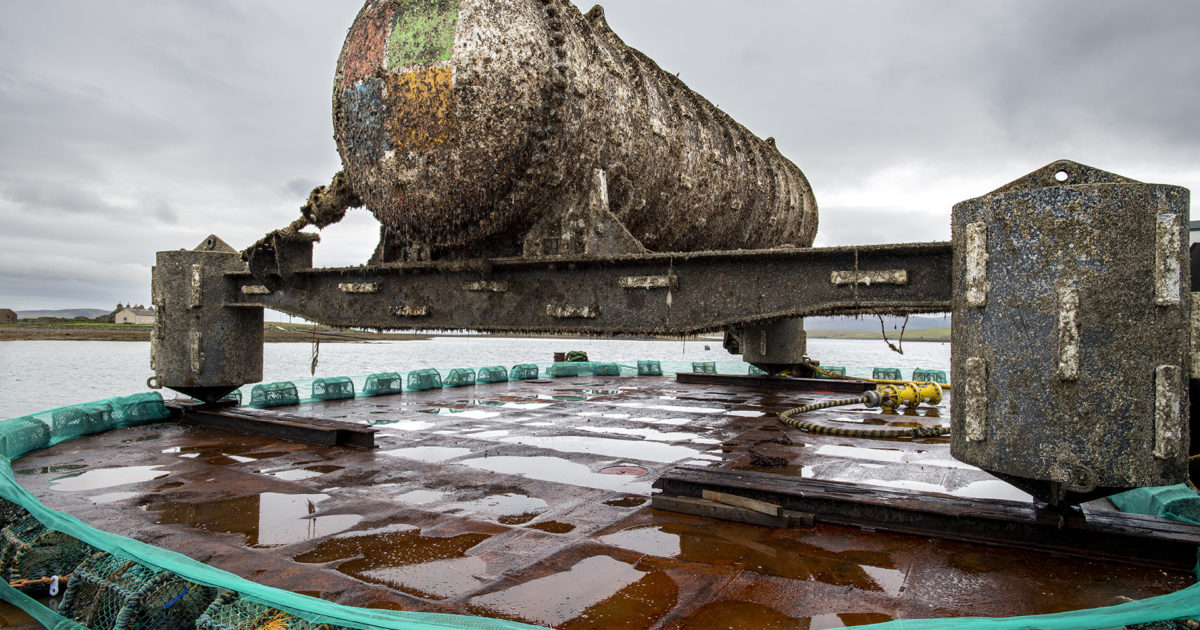 Project Natick, Vessel retrieval Stromness, Orkney. Microsoft - Tuesday 7th to Wednesday 15th of July 2020