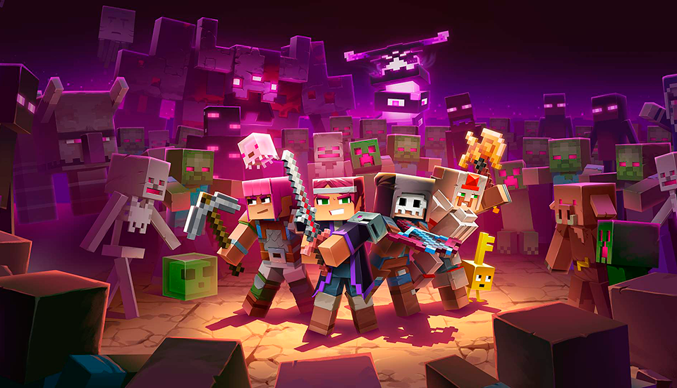 Imagen oficial de la Edición Definitiva de Minecraft Dungeons