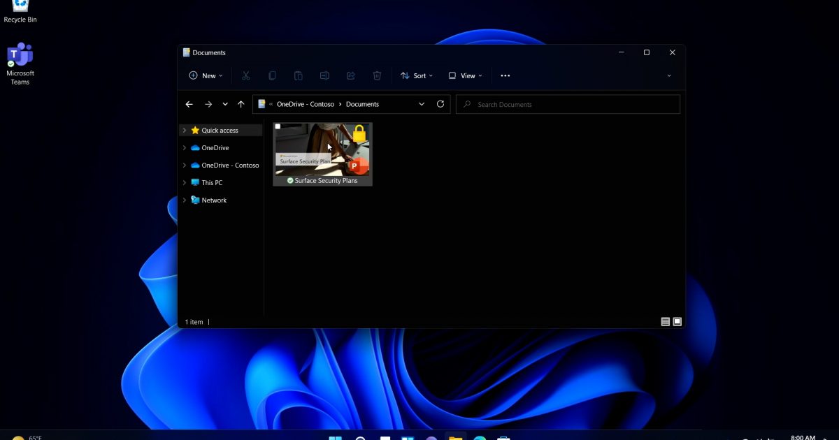 Captura de pantalla de Windows 11