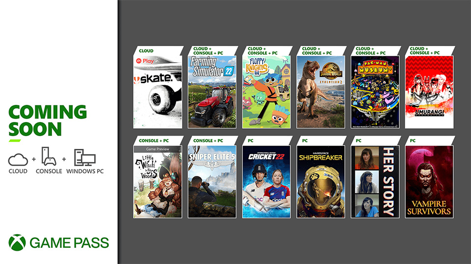 Próximamente en Xbox Game Pass