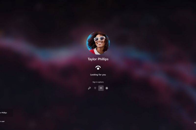 Screenshot of Windows 11 user login screen
