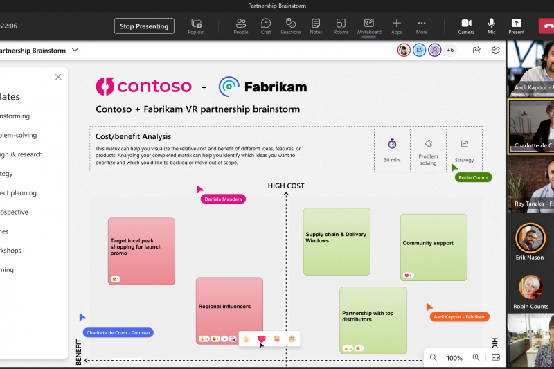A screenshot of Microsoft Whiteboard