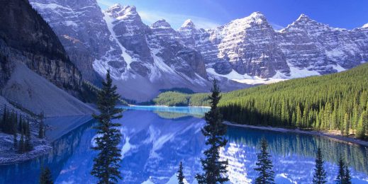 Banff, Canada mountain panorama