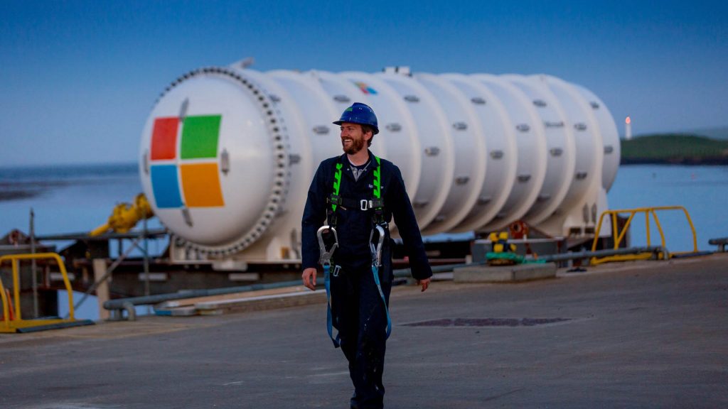 Man in front of fuel tank
