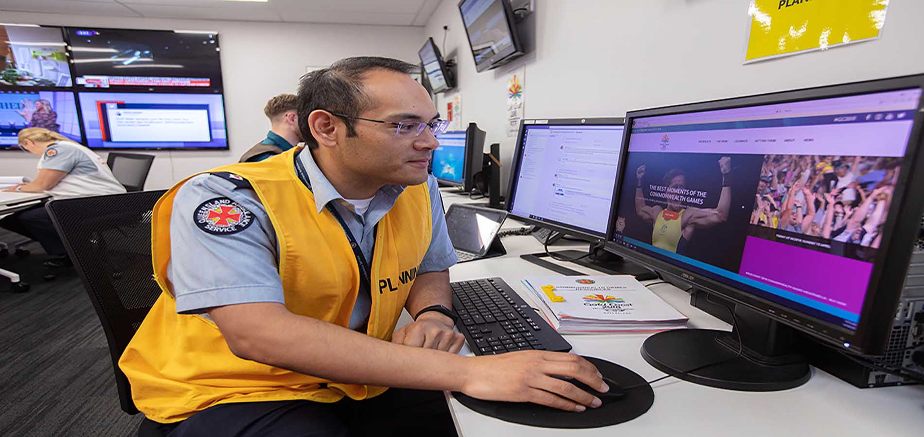ambulance worker using Teams