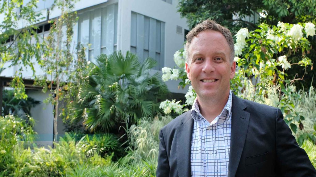 Justin Spelhaug at the Enabling Village in Singapore.