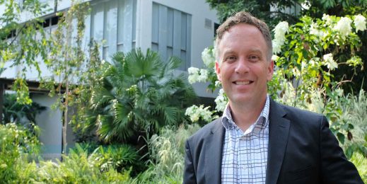 Justin Spelhaug at the Enabling Village in Singapore.