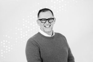 Black and white portrait of Steven Miller