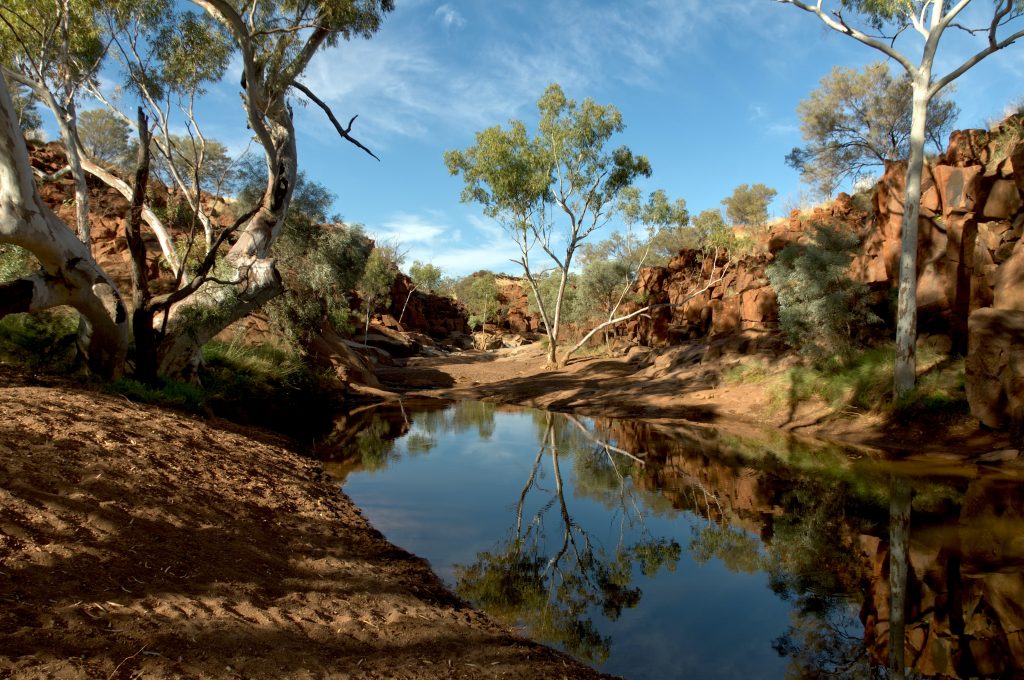 Weeli Wolli Creek a billabong in Western Australia.