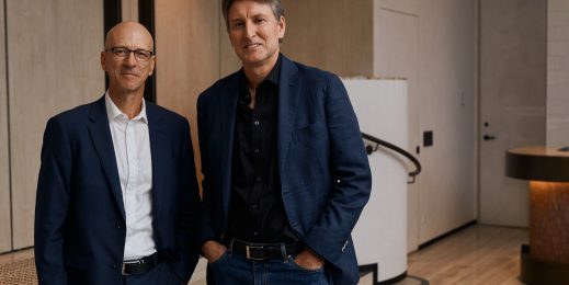 Steven Worrall and Mike Backeberg standing together
