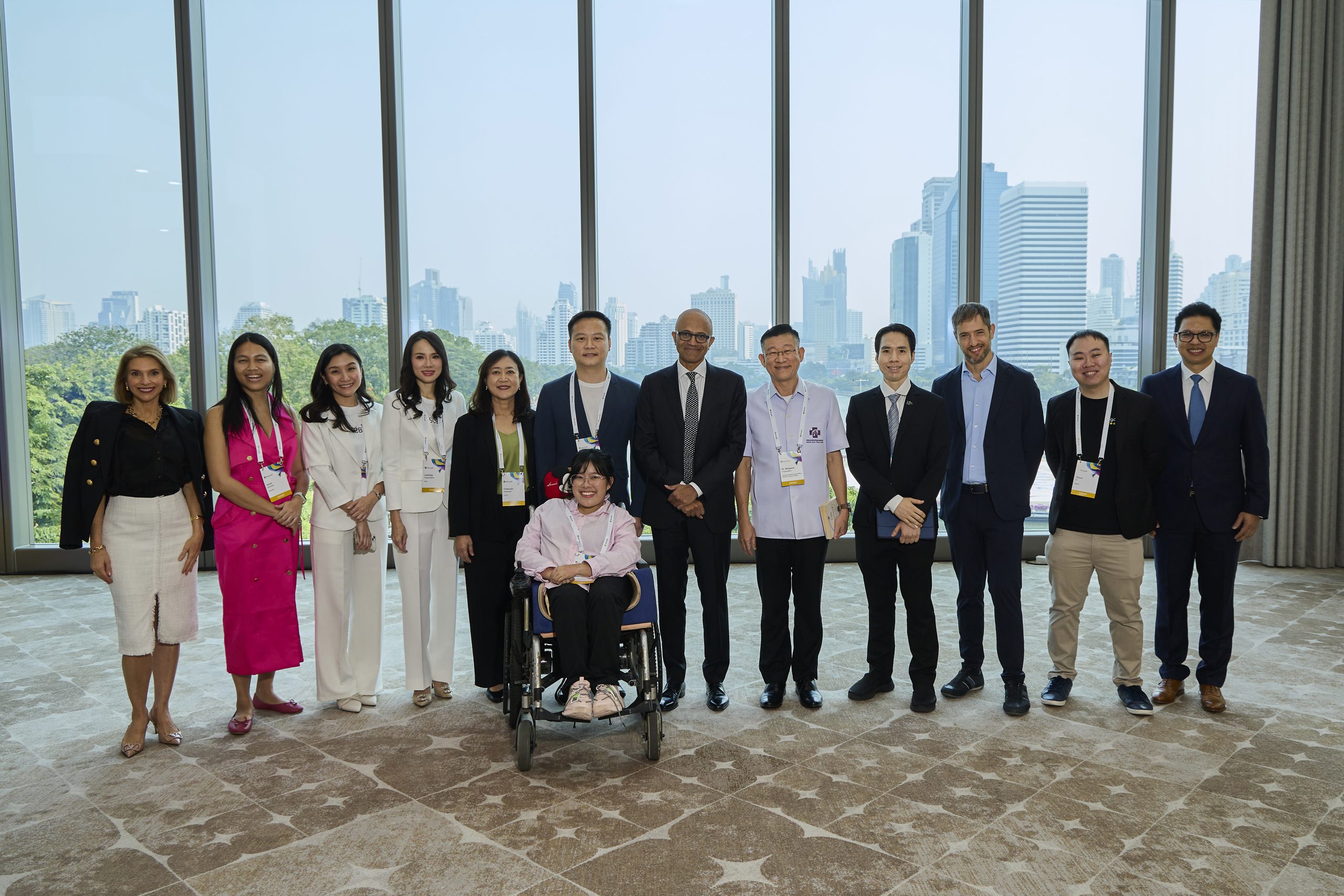 Group of people posing for a photo