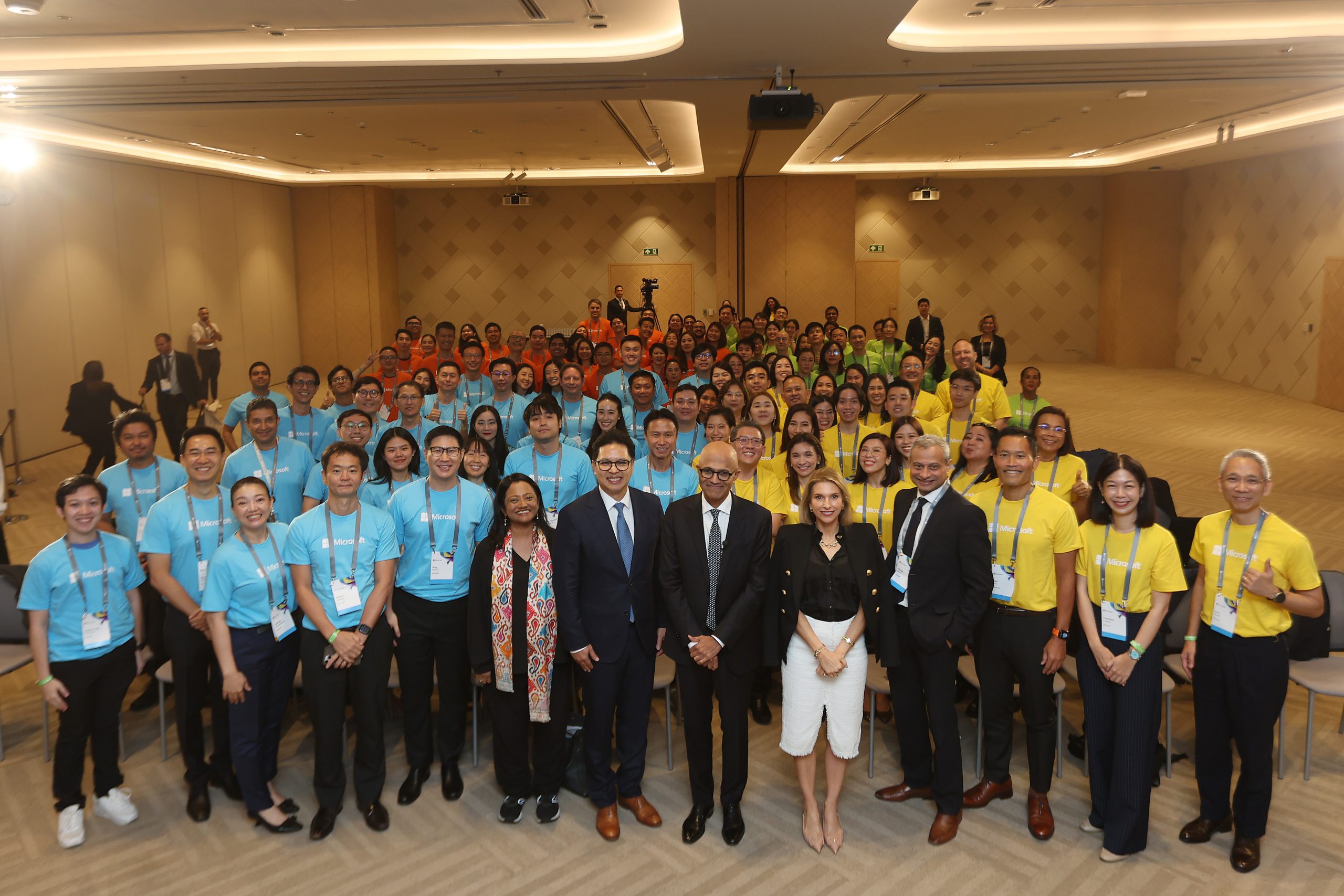 Group of people posing for a photo