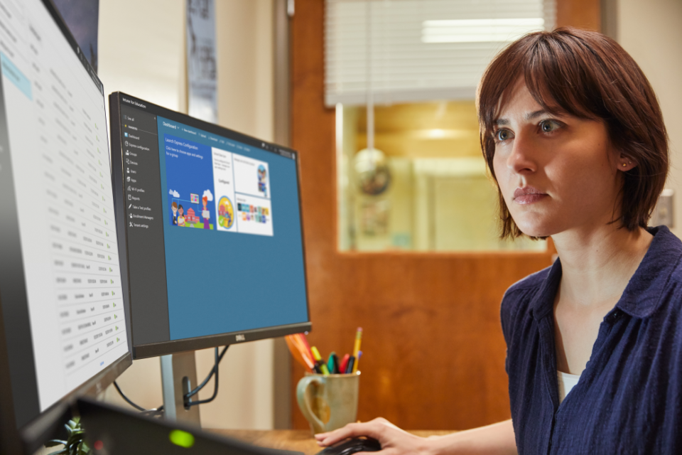Azure AD條件式存取和Microsoft Intune應用程式防護原則二者併用，有助於管理這些個人裝置上已核准應用程式裡的企業資料，同時確保資料安全，讓員工能維持生產力。
