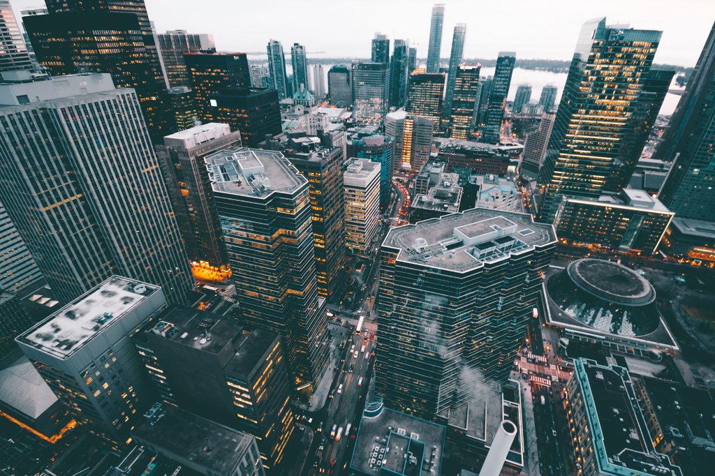 Photo of city skyline