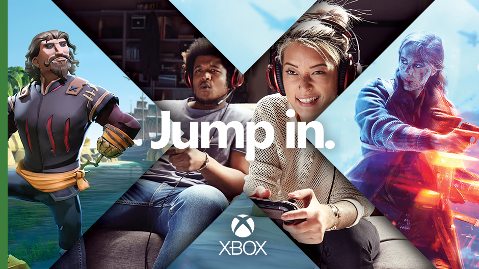 People playing Xbox