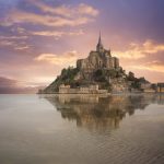 The island of Mont Saint Michel