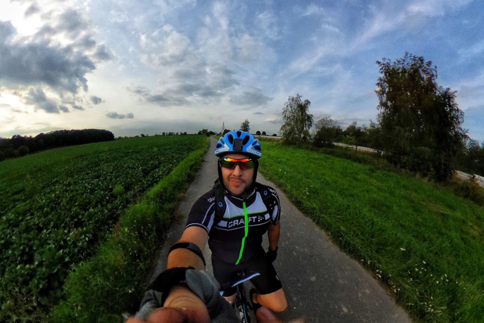 man on bike