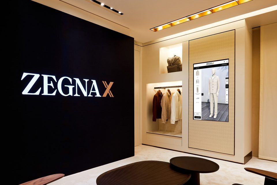 A virtual "fitting room" where customers can try on clothes in the virtual world.